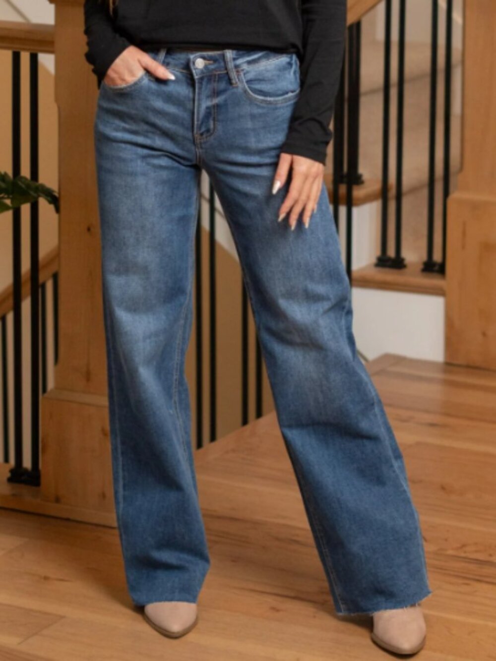 Lovervet Ingenuously High Rise Wide Leg Women's Jeans Size 27/5 (27x32)